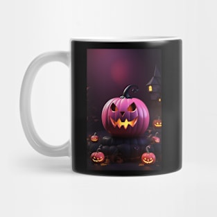 Halloween pink pumpkin Mug